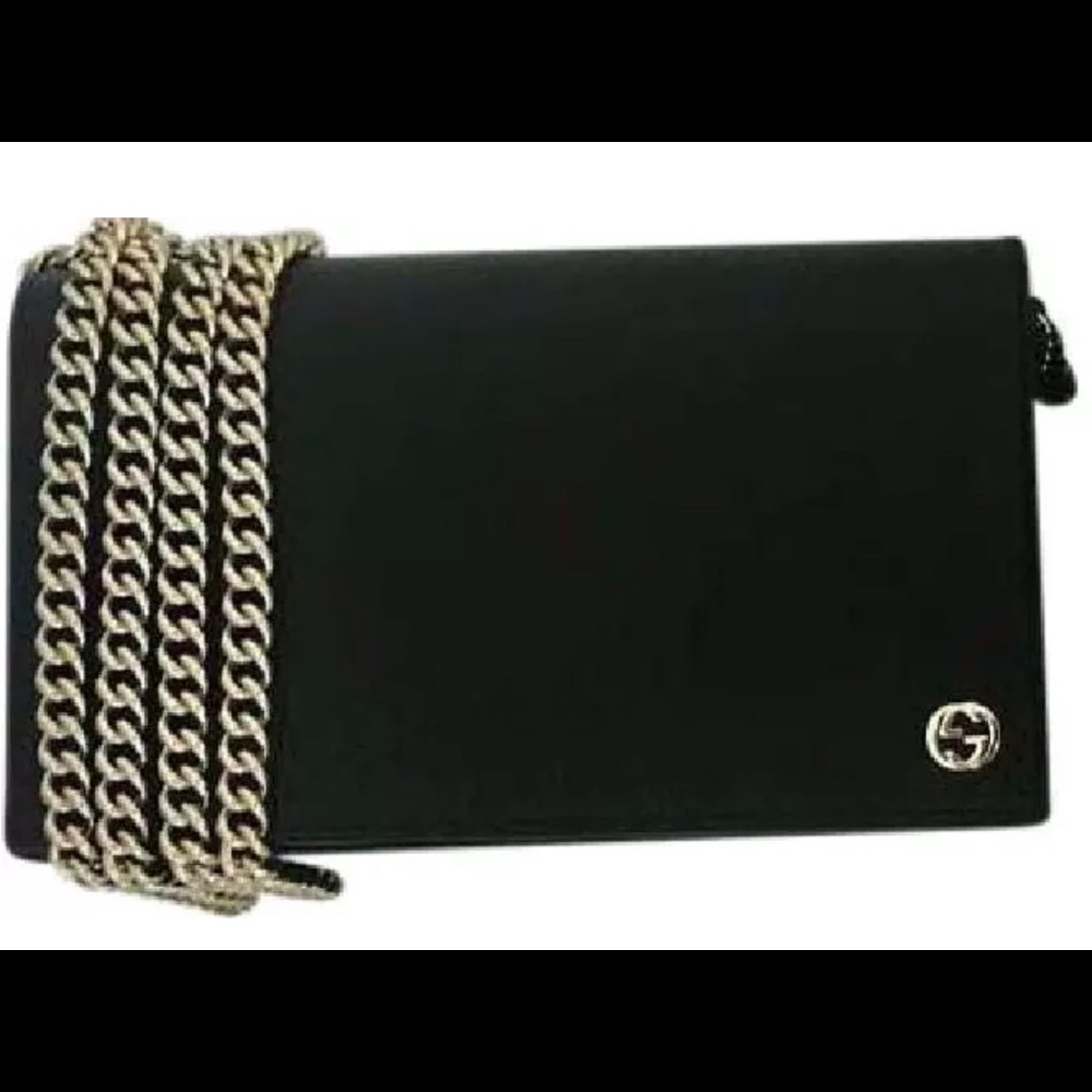 Authentic GUCCI Calf Dollar Crossbody Chain Bag